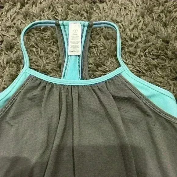 Ivivva By Lululemon Girls Double Dutch Athletic Tank Top and Open Back Tank Sz 8 - Picture 5 of 6